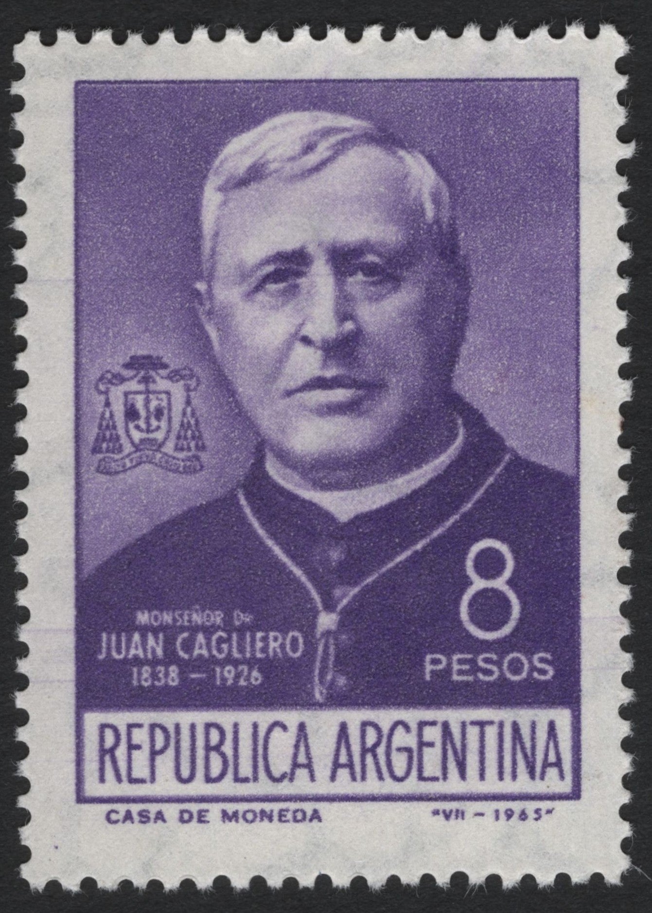 SCG6450 - Argentina 1965 – Monsignor Juan Cagliero