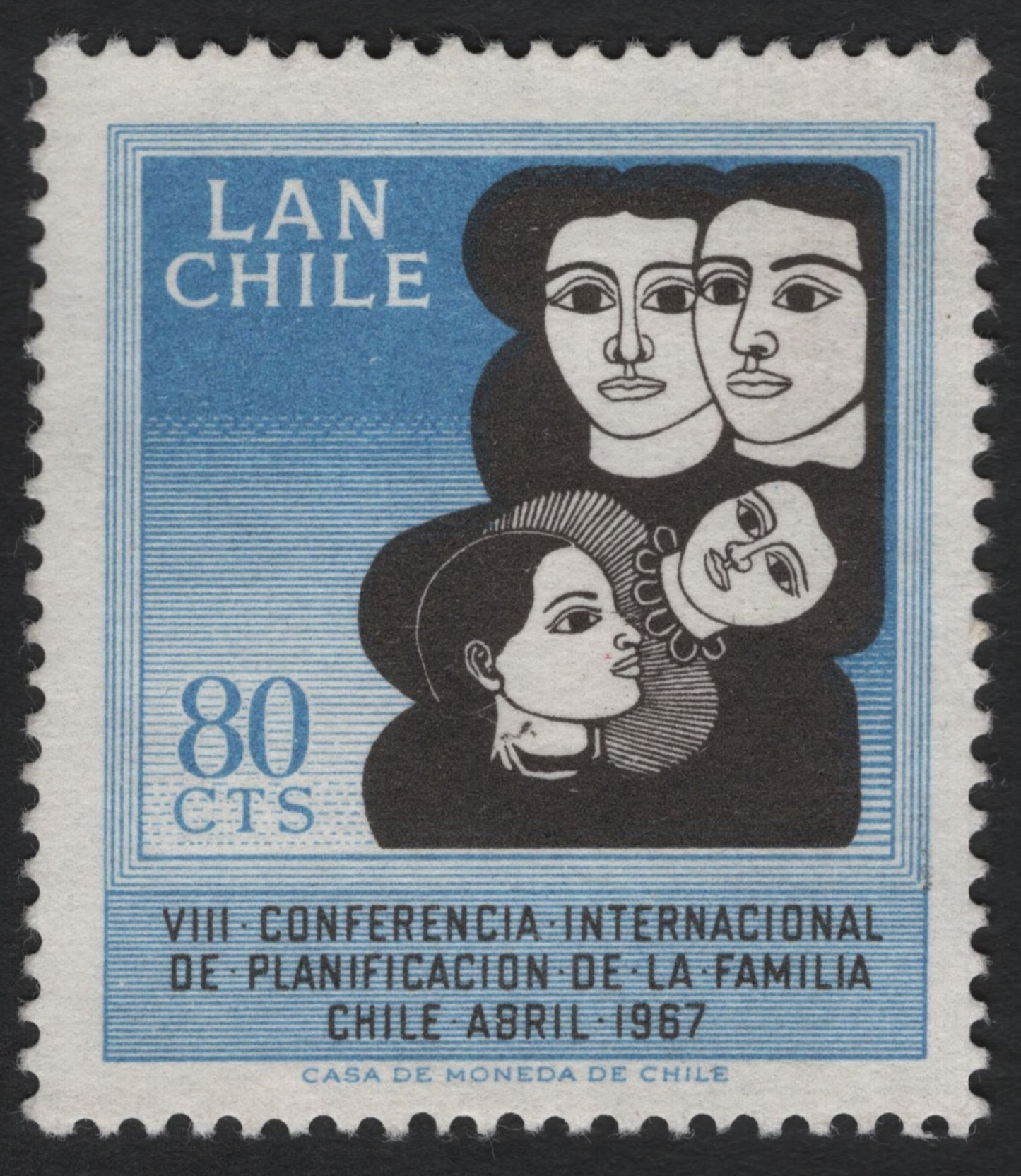 SCG6454 - Chile 1967 – VIII International Conference on Family Planning