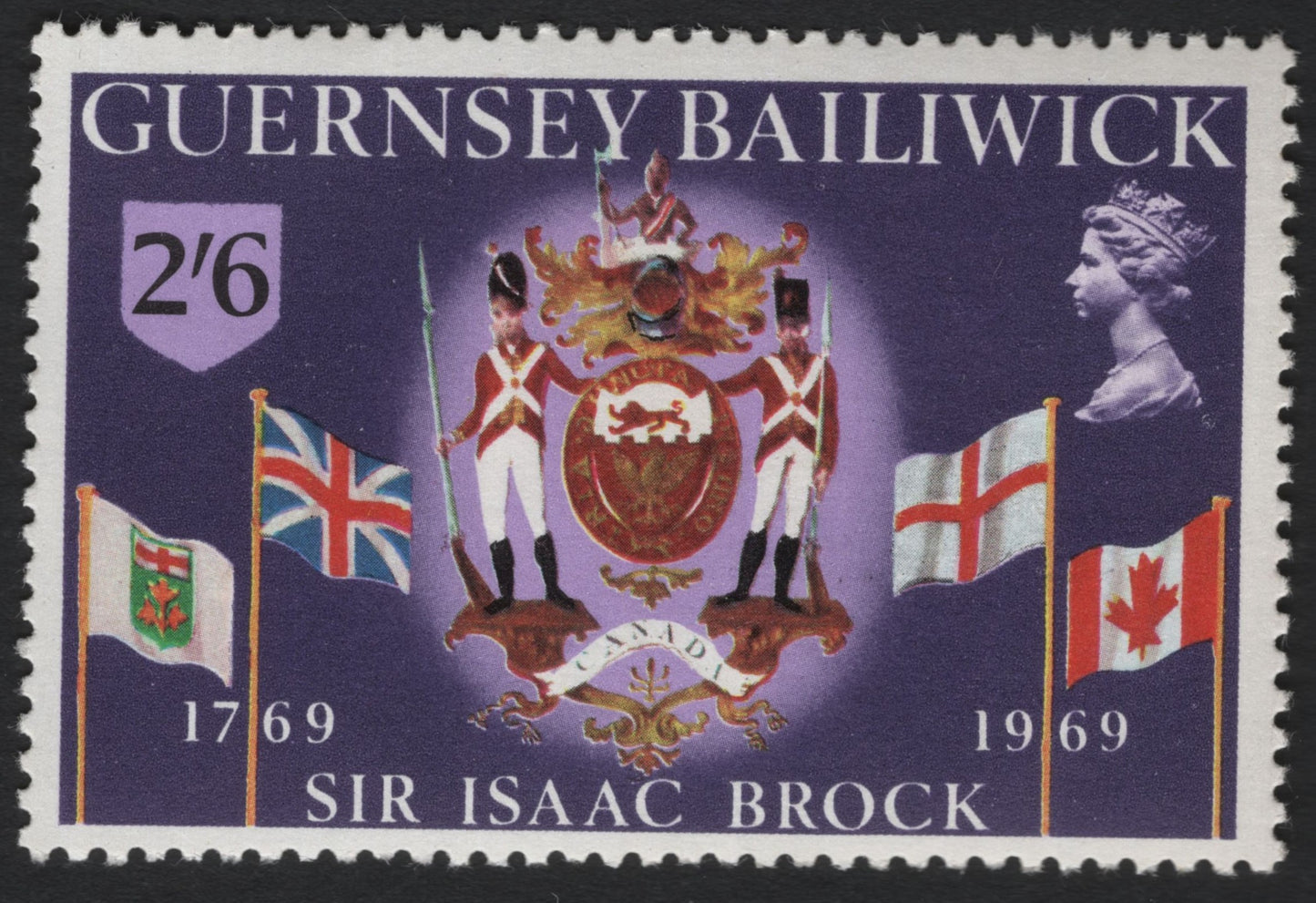 SCG6468 - Guernsey 1969 — Bicentenary of Sir Isaac Brock
