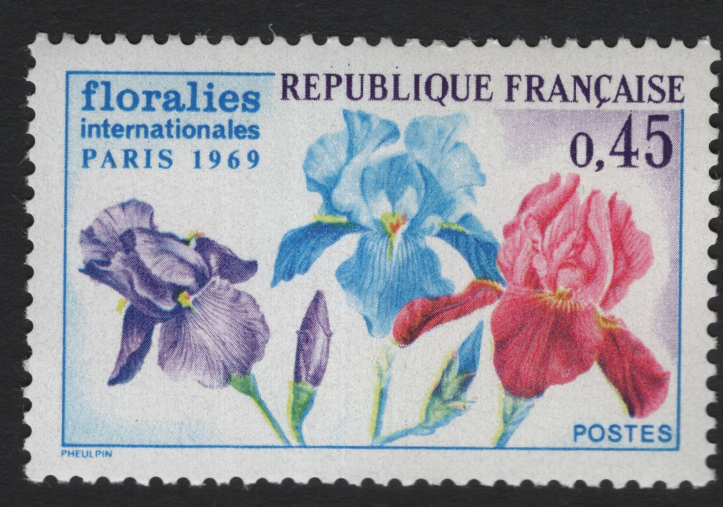 SCG10595 - France 1969 Floralies Internationales – Iris Trio (0.45F)