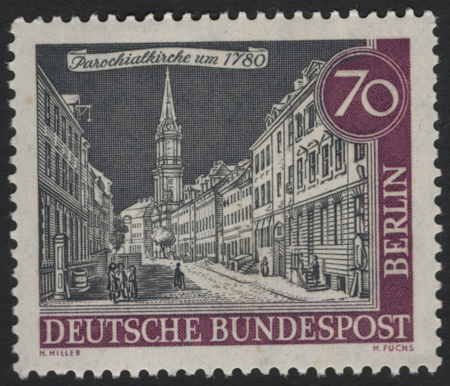 SCG7005 - Germany (Berlin) 1956 “Parochialkirche um 1780” (70 Pfennig)