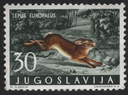 SCG10053 - Yugoslavia – Forest Wildlife Definitives (Hare, Pine Marten & Red Squirrel)