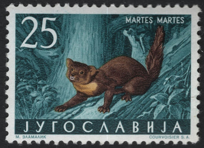 SCG10053 - Yugoslavia – Forest Wildlife Definitives (Hare, Pine Marten & Red Squirrel)