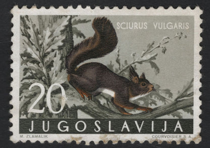 SCG10053 - Yugoslavia – Forest Wildlife Definitives (Hare, Pine Marten & Red Squirrel)