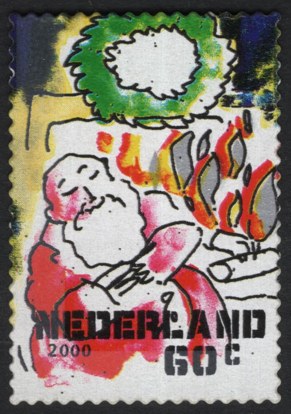 SCG6988 - Netherlands 2000 – Santa Claus by the Fireplace