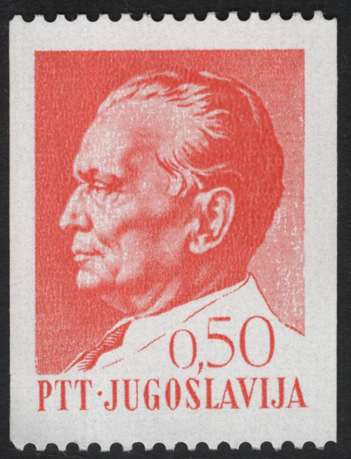 SCG7010 - Yugoslavia 0.50 Dinar, c. 1960s (Josip Broz Tito Portrait)