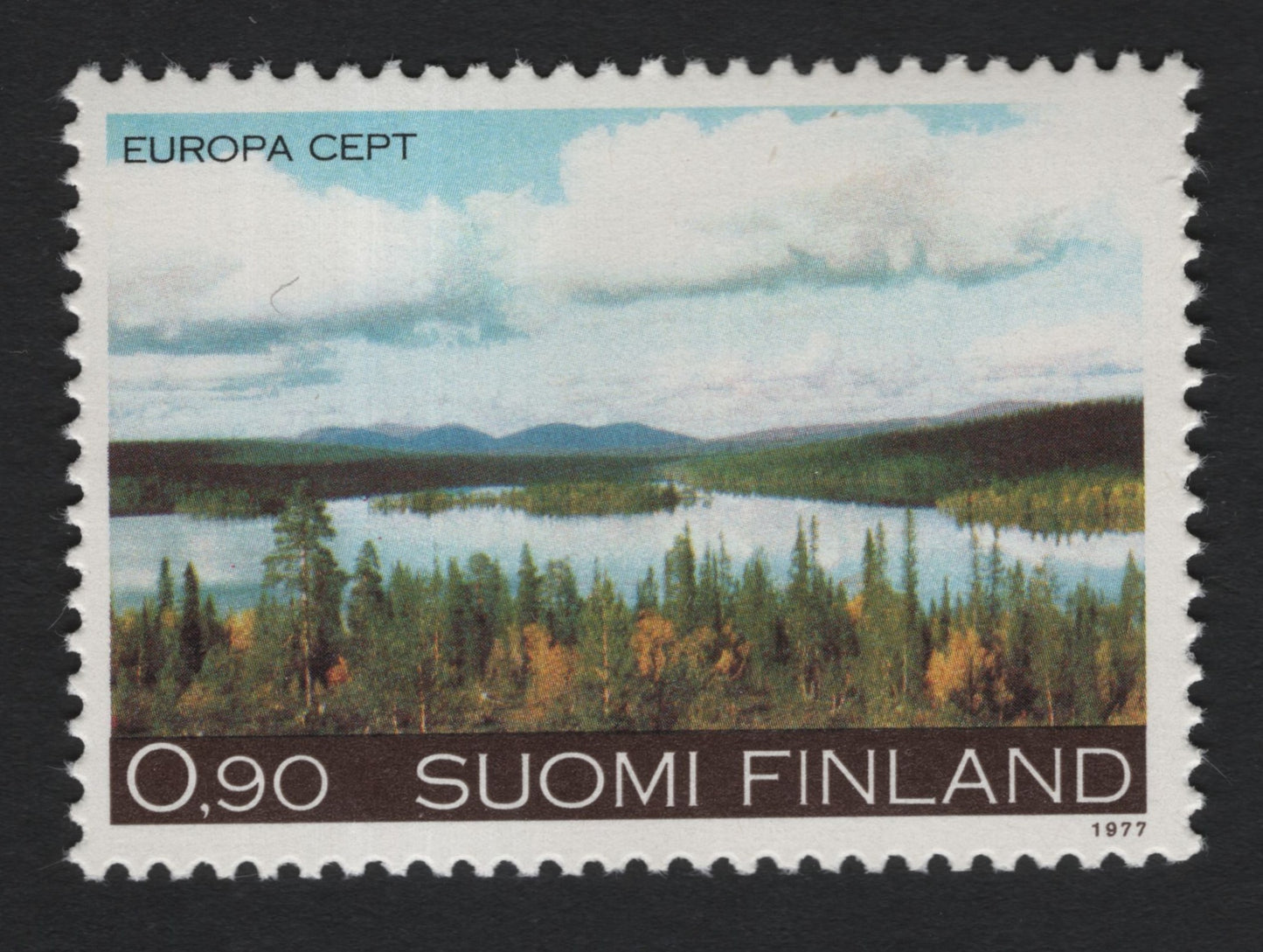 SCG10841 - Finland 1977 Europa CEPT – Lapland Landscape (0,90)