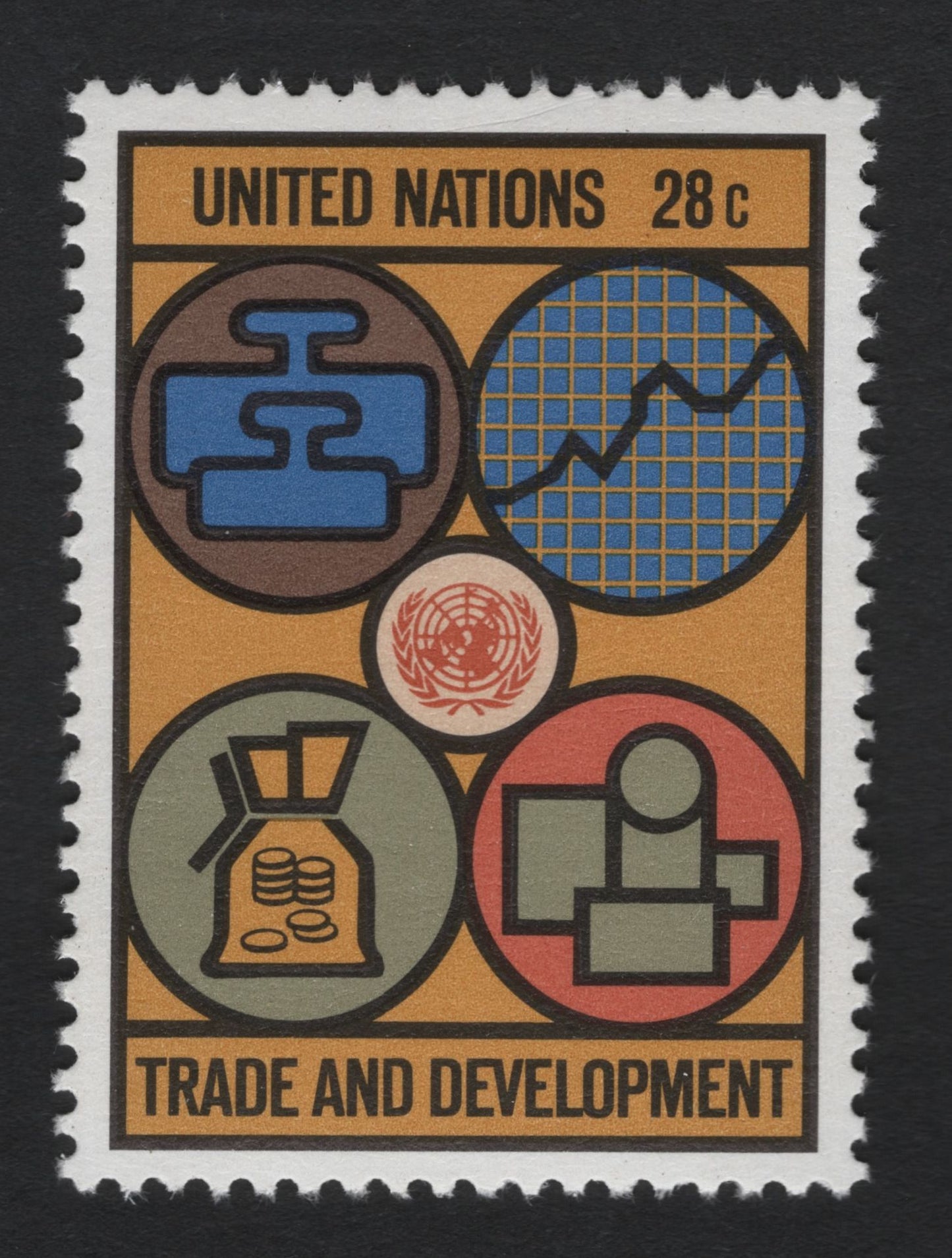 SCG6520 - United Nations 1972 – Trade and Development (28¢)