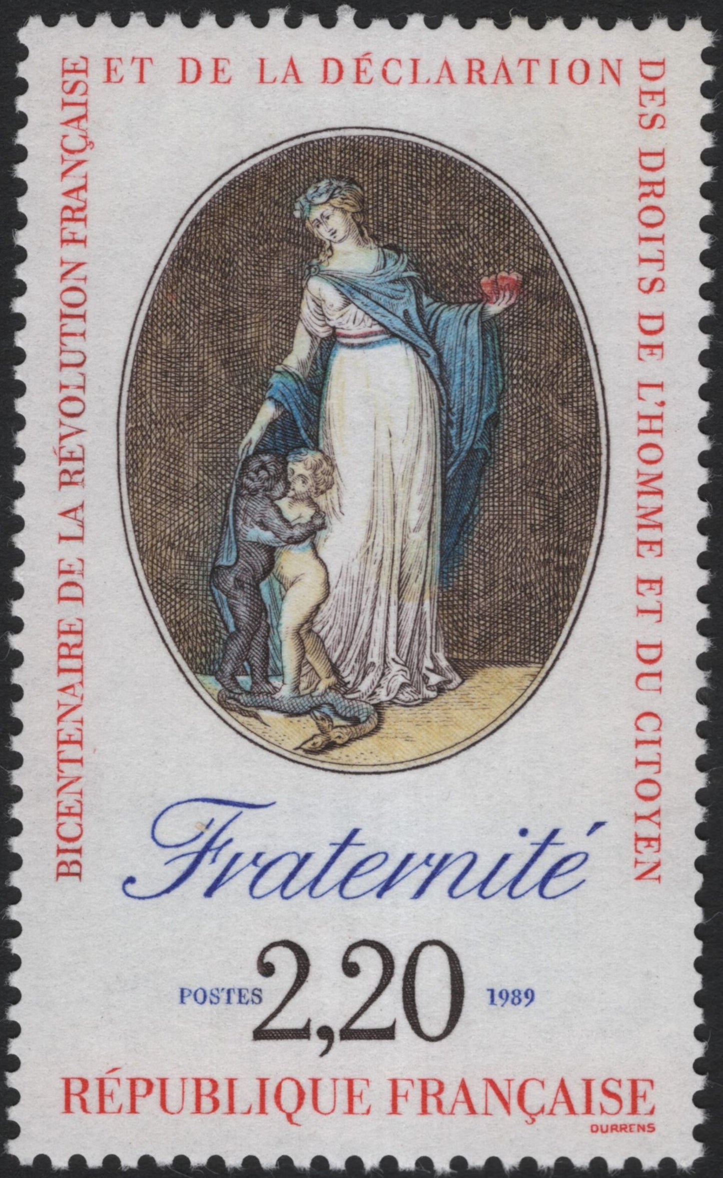 SCG7121 - France 1989 – “Fraternité” (Bicentenaire de la Révolution Française)