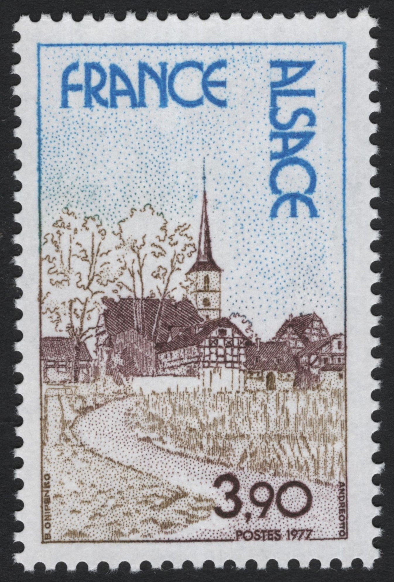 SCG7124 - France 1977 “Alsace” (3.90 Fr)