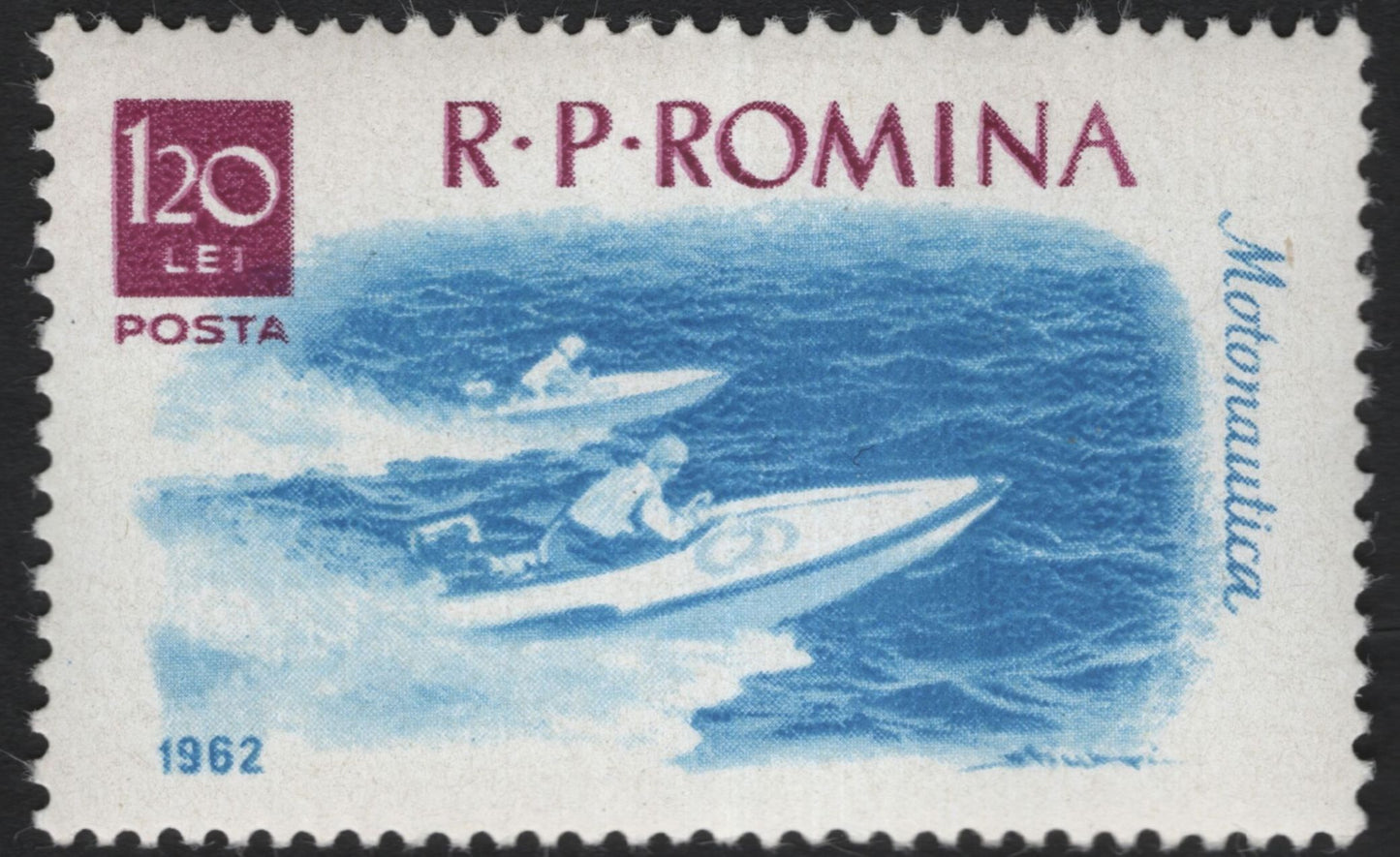 SCG10322 - Romania 1962 “Nautical Sports” Complete Set (4 Stamps)
