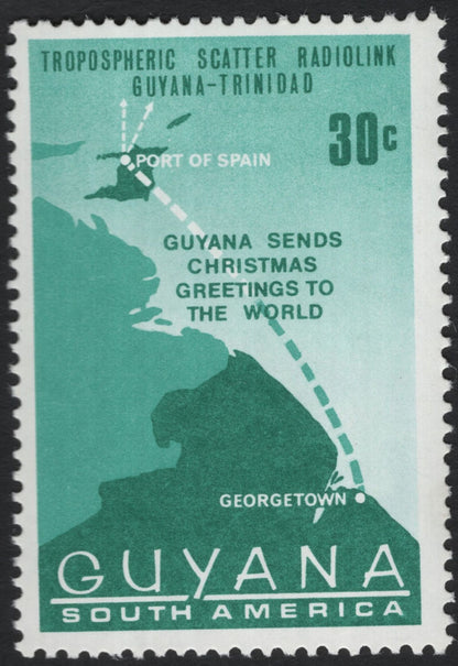 SCG10323 - Guyana 1971 Tropospheric Scatter Radiolink “Christmas Greetings” Set (3v)