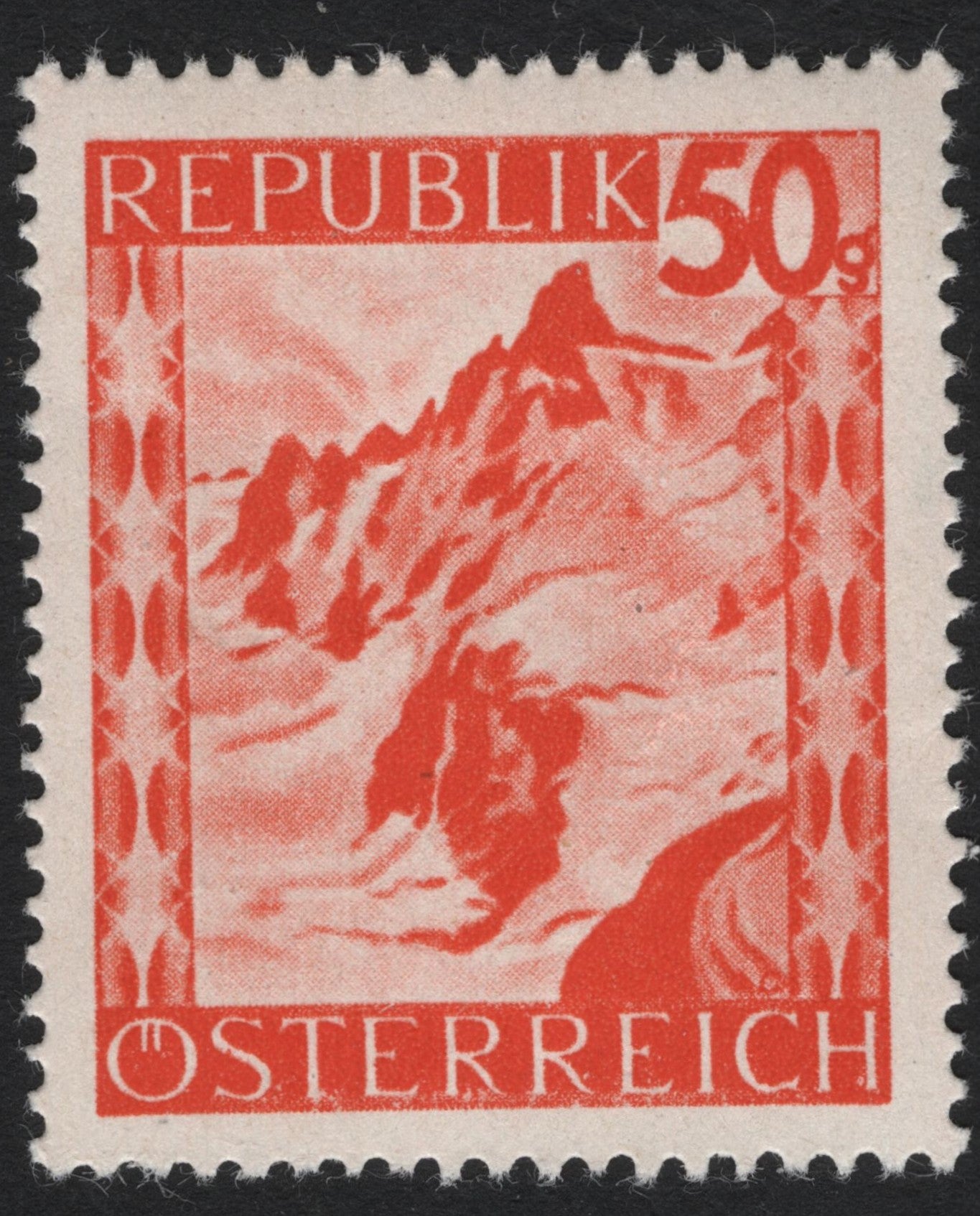 SCG7130 - Austria 1957 “Grossglockner Mountain” (50 Groschen)