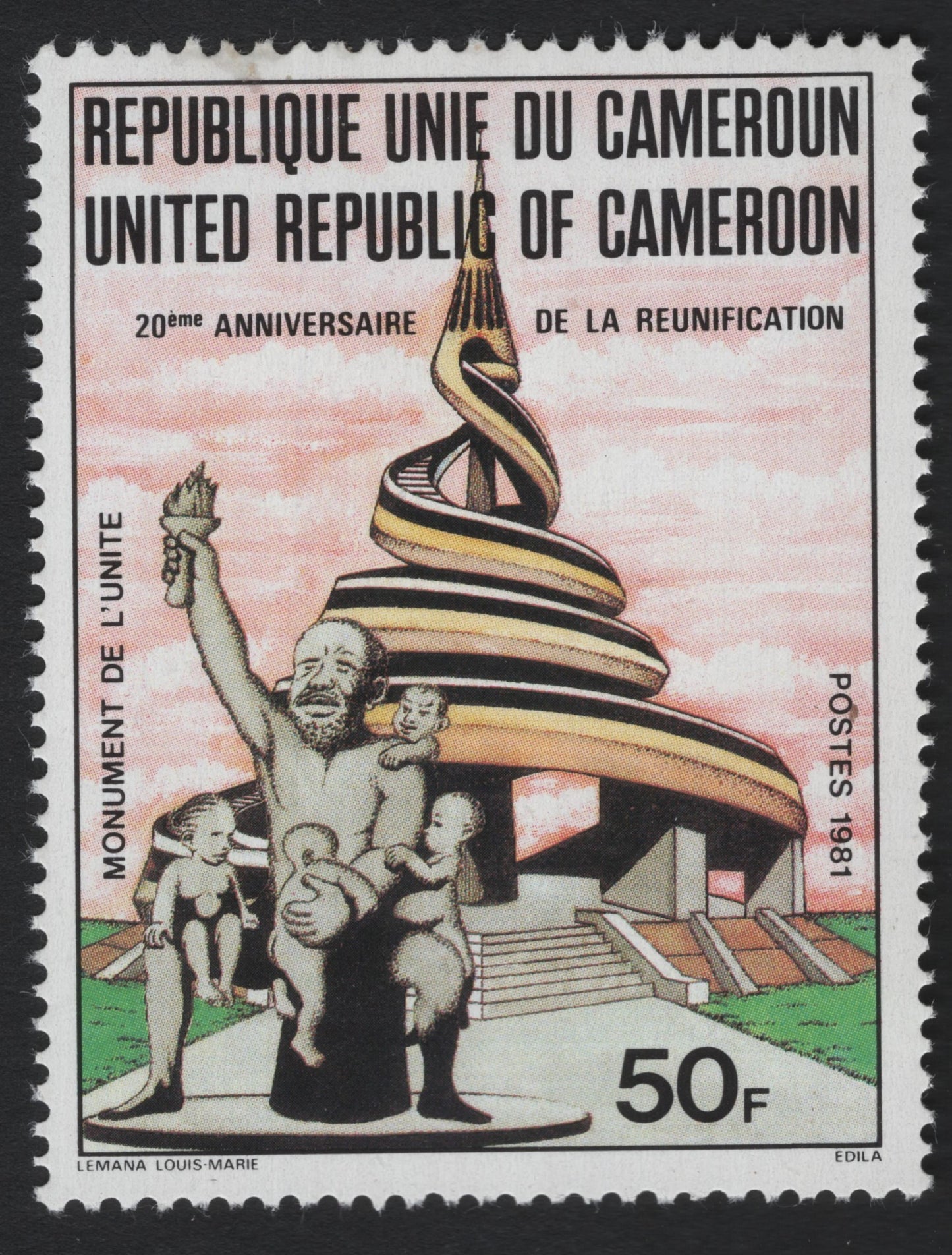 SCG7141 - Cameroon 1981 “20th Anniversary of Reunification”