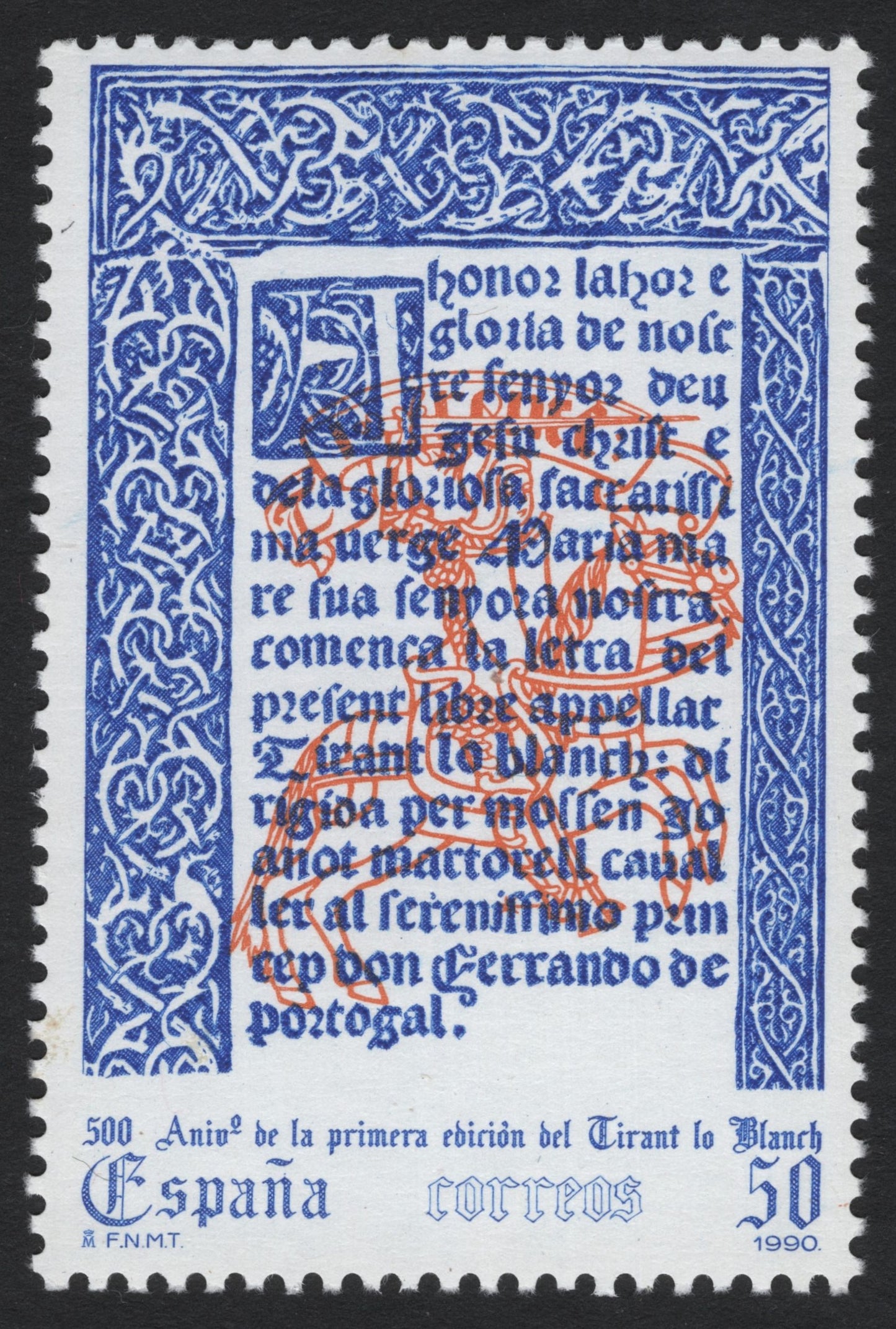 SCG7160 - Spain 1990: “Tirant lo Blanc, 500th Anniversary”