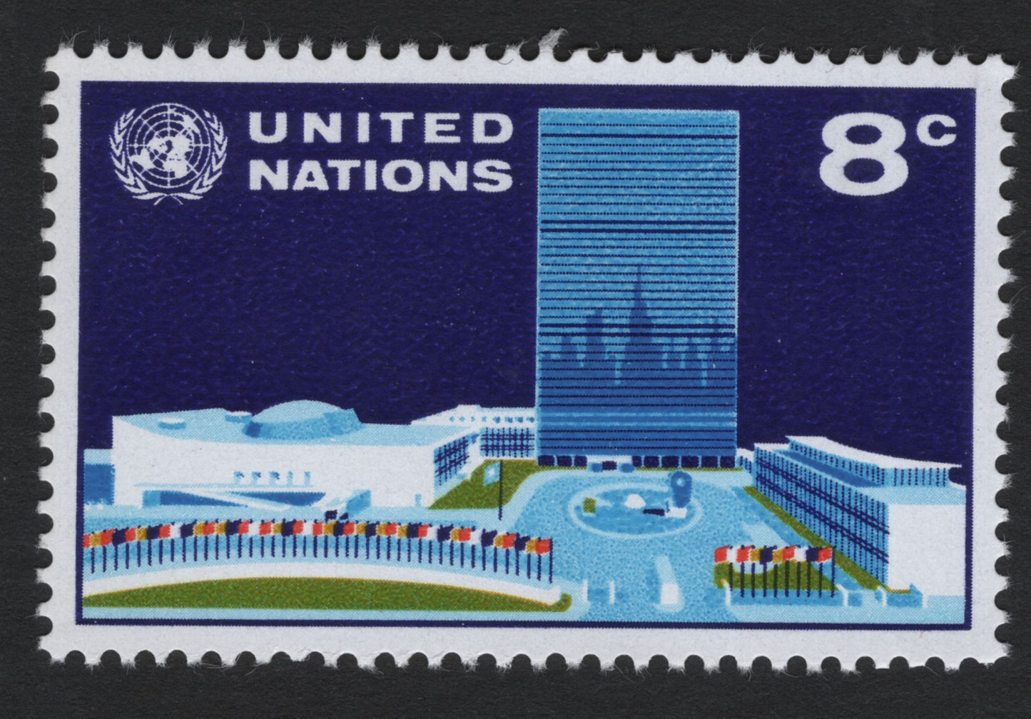 SCG6496 - United Nations Headquarters – 8¢ Issue (United States, 1960s)