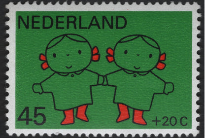 SCG10036 - Netherlands 1973 Children’s Welfare Semi-Postal Set (25c+10c & 45c+20c)