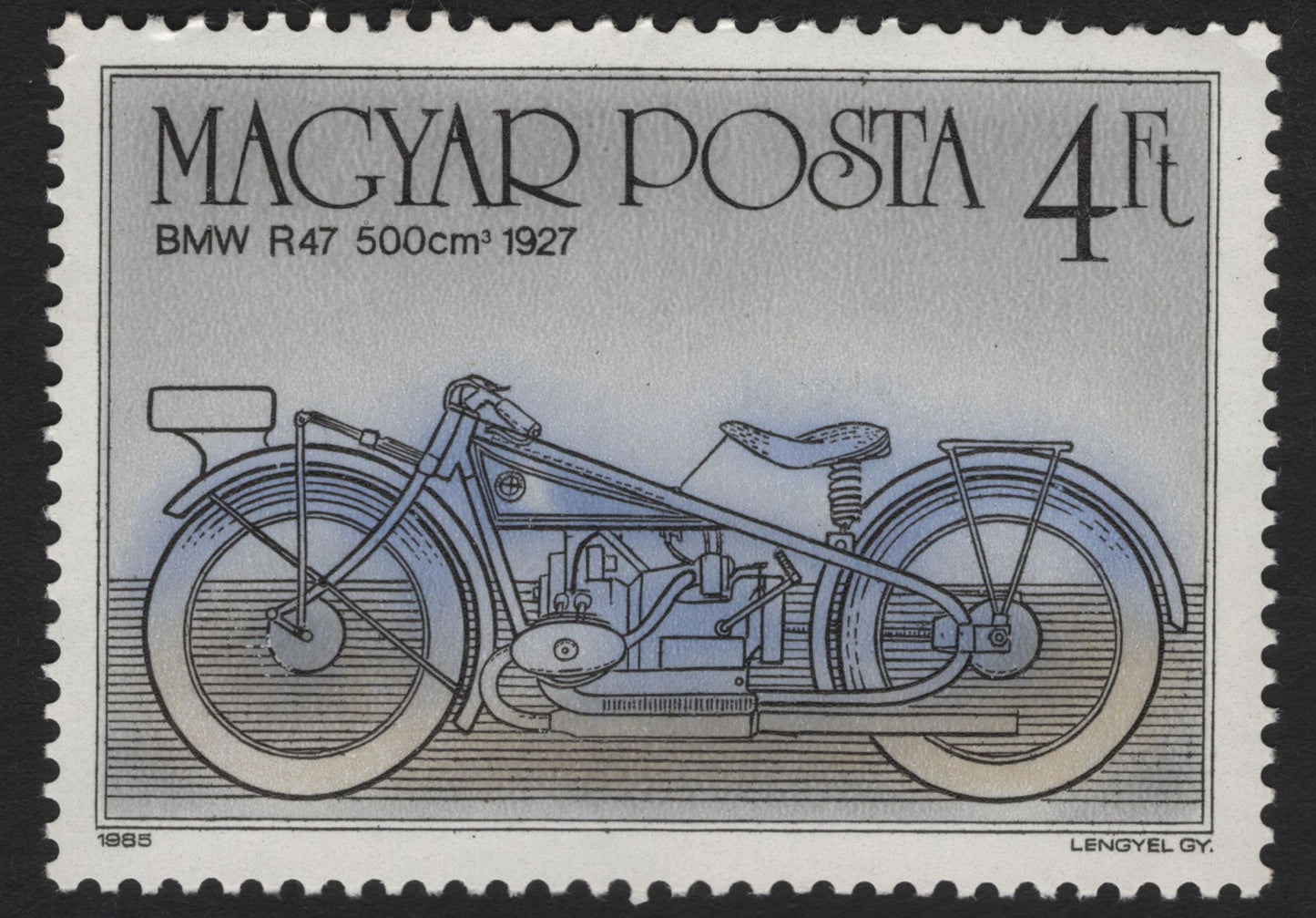 SCG10033 - Hungary 1985 “Historic & Modern Motorcycles” – Complete 6-Stamp Set