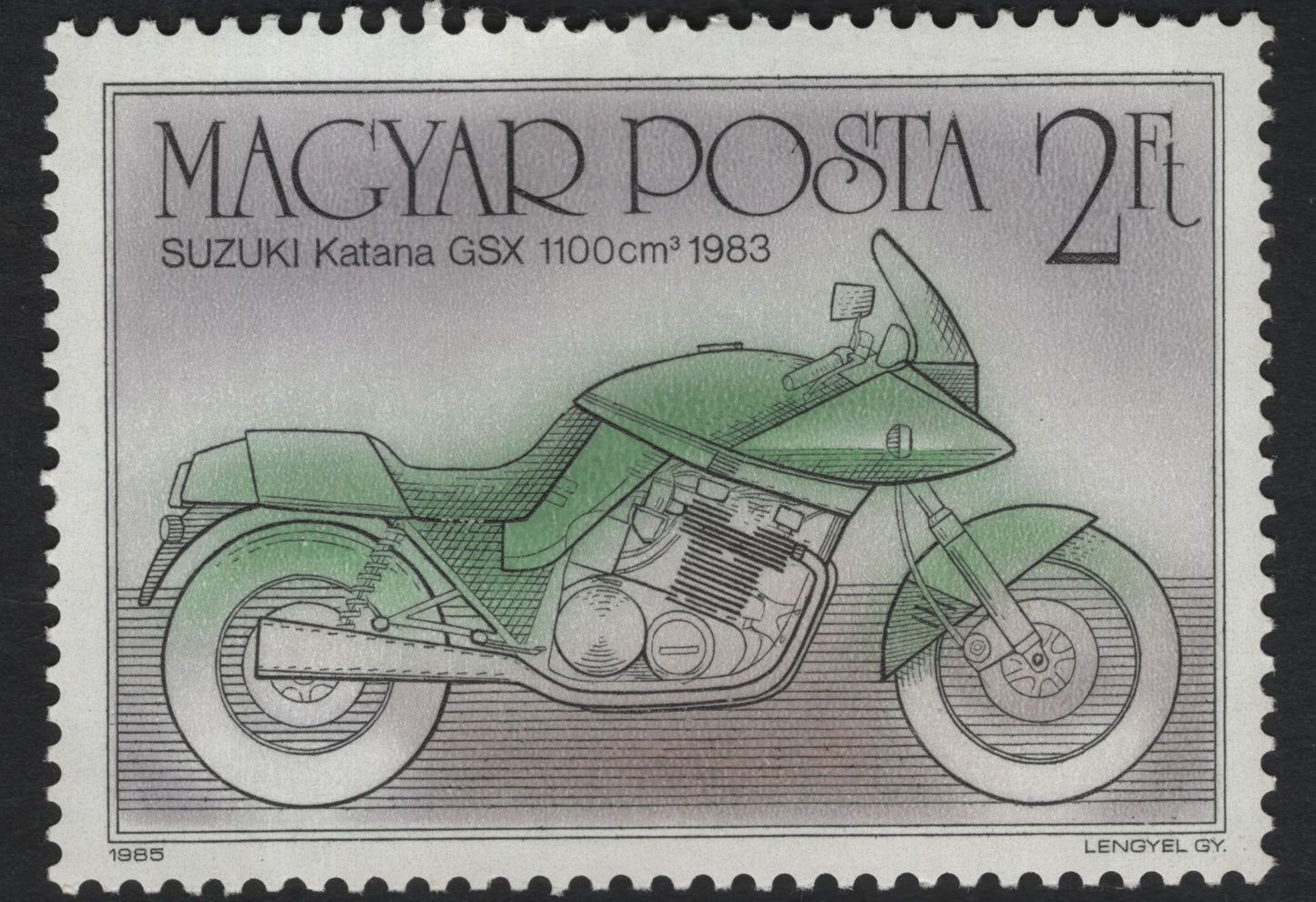 SCG10033 - Hungary 1985 “Historic & Modern Motorcycles” – Complete 6-Stamp Set