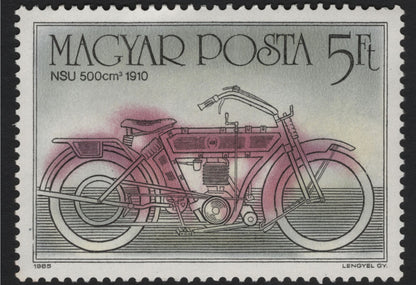 SCG10033 - Hungary 1985 “Historic & Modern Motorcycles” – Complete 6-Stamp Set
