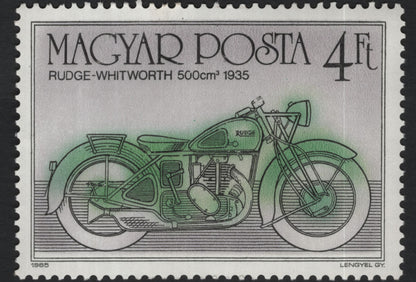 SCG10033 - Hungary 1985 “Historic & Modern Motorcycles” – Complete 6-Stamp Set