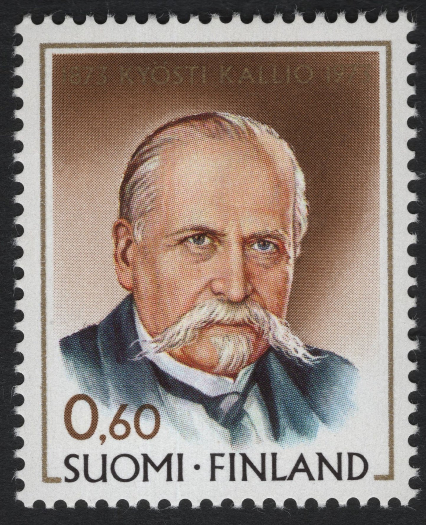 SCG10295 - Finland – 0.60 Mk Kyösti Kallio Centenary Stamp (1973)