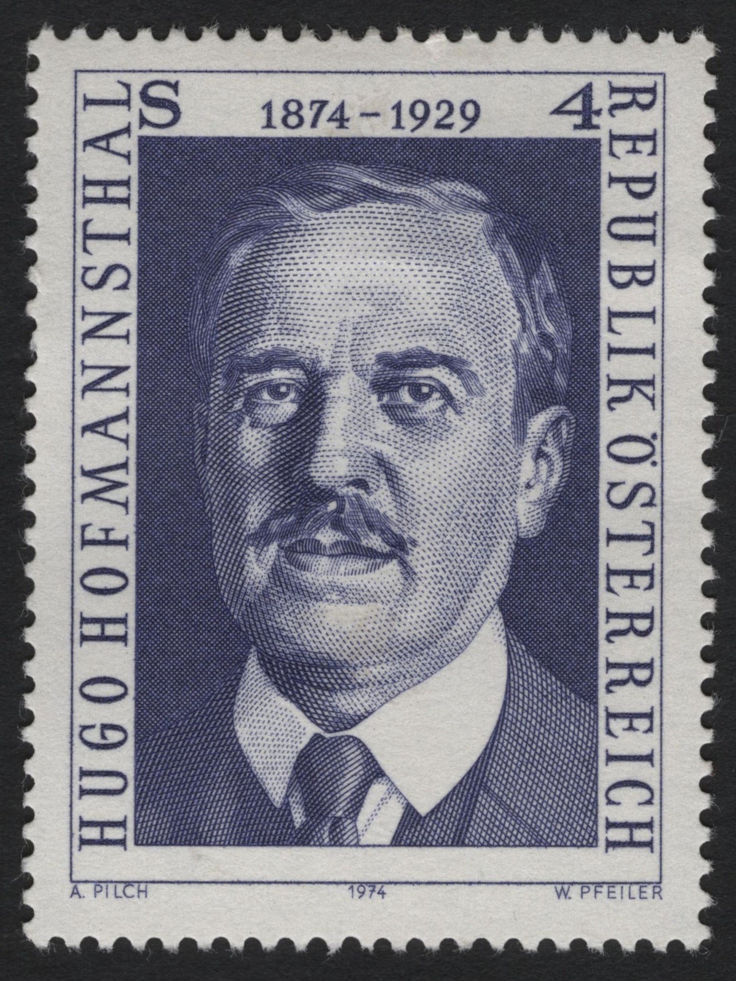 SCG10298 - Austria 1974 – Hugo von Hofmannsthal 4s Commemorative