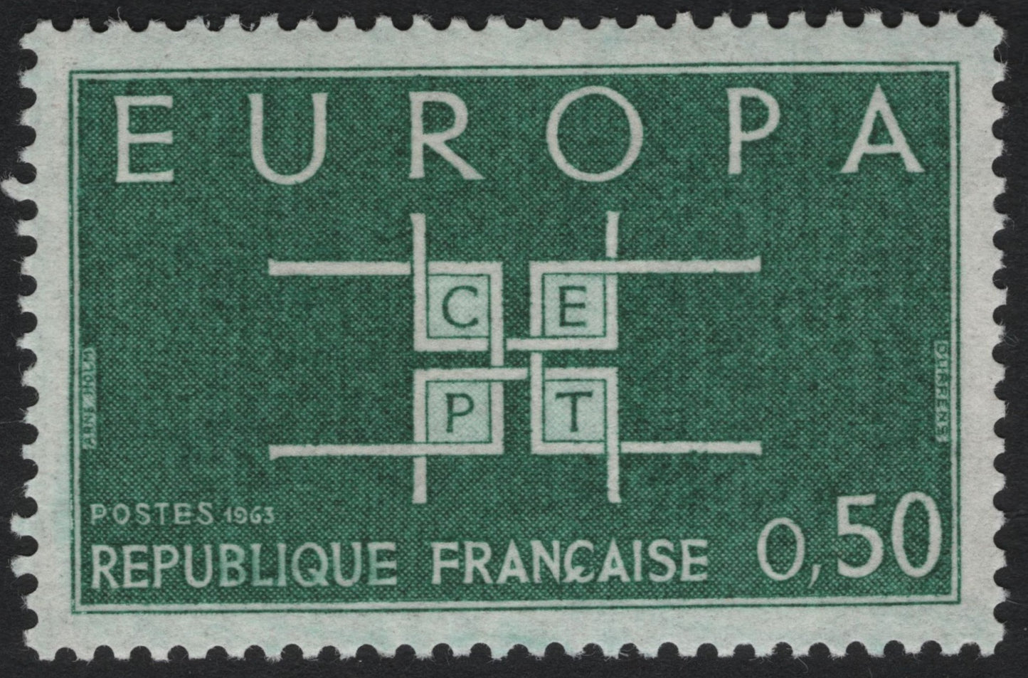SCG10008 - France 1963 Europa CEPT – Interlinked Panels (0.50F)