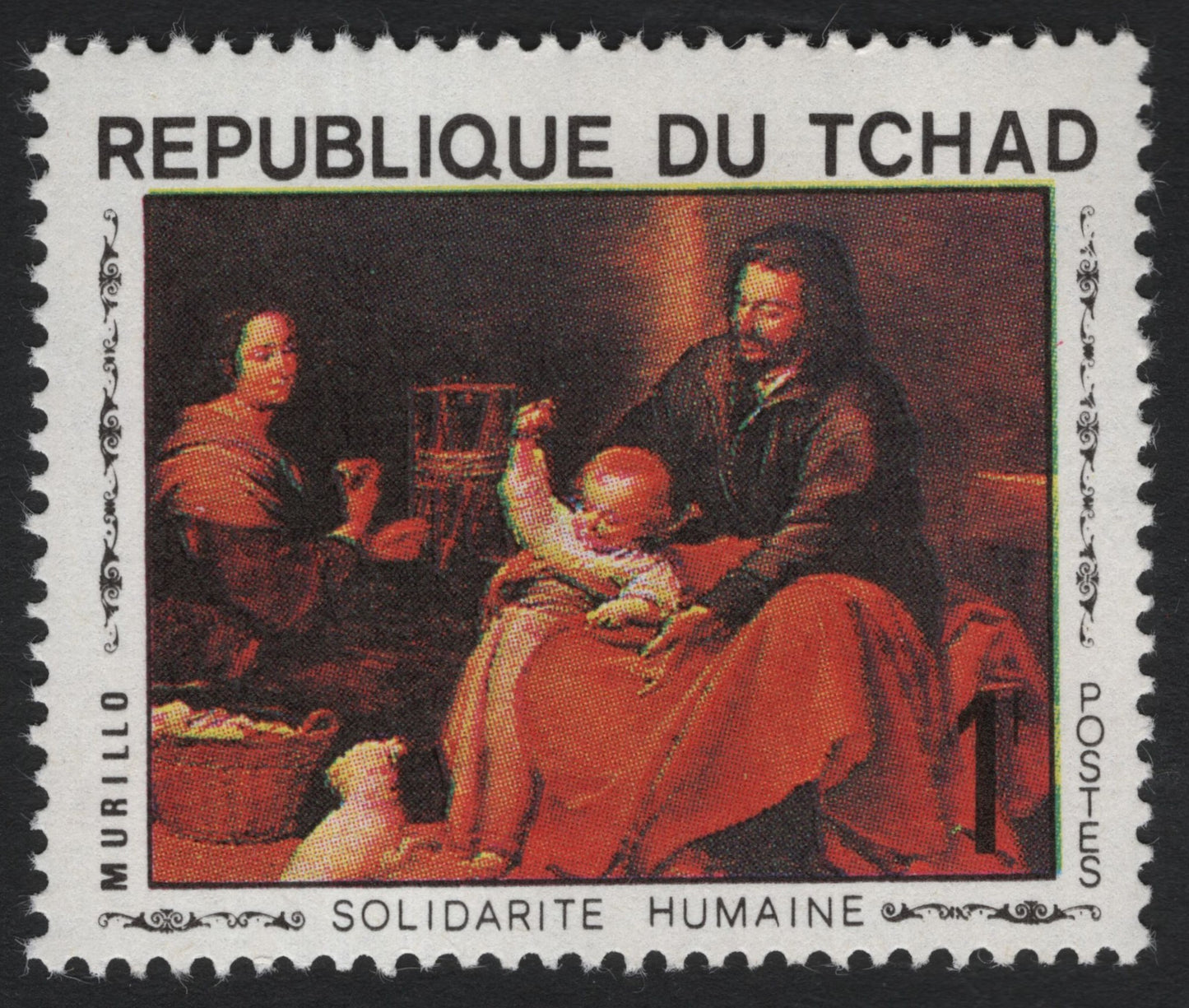 SCG10026 - Chad – “Holy Family” by Murillo – Human Solidarity Issue (c.1970s)