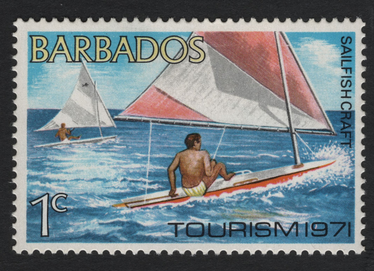 SCG9946 - 🇧🇧 Barbados 1971 “Sailfish Craft – Tourism” 1¢