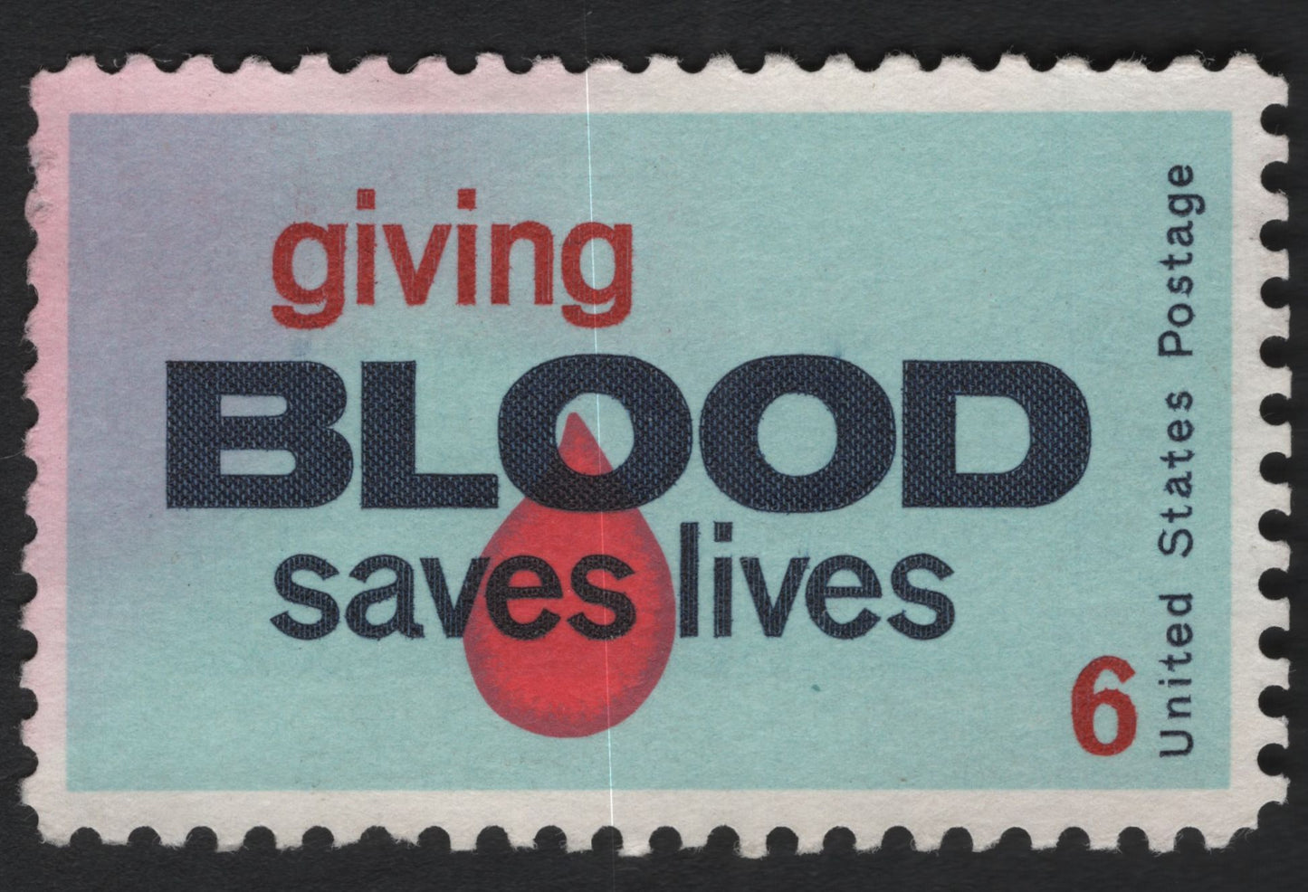 SCG9949 - USA 1967 – Giving Blood Saves Lives – 6¢ Health & Social Awareness Issue