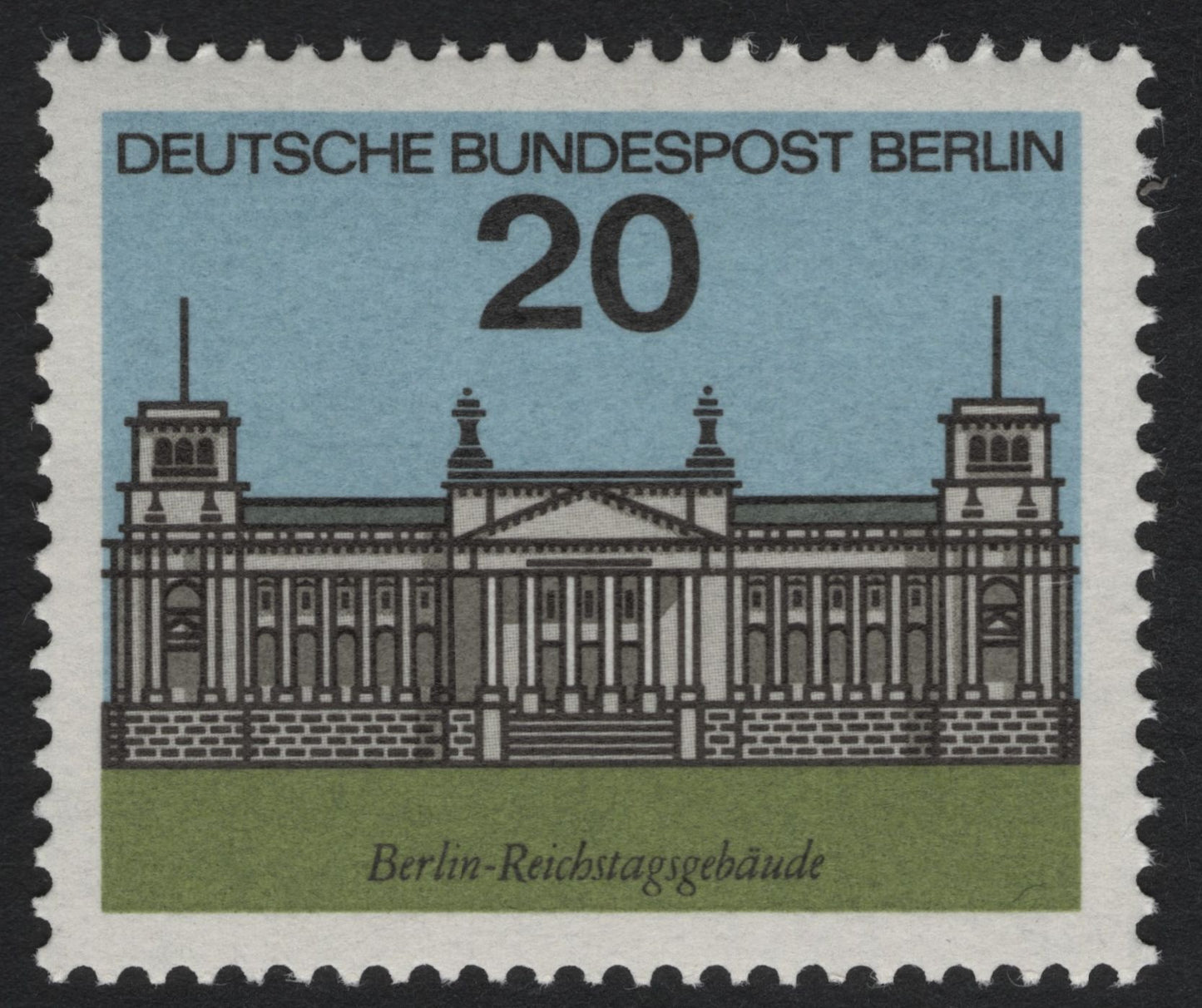 SCG9937 - Germany (Berlin) 1973 – Reichstag Building 20 Pf – Definitive Issue