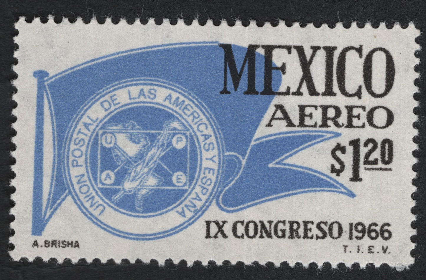 SCG9939 - Mexico 1966 Airmail – IX UPAE Congress $1.20