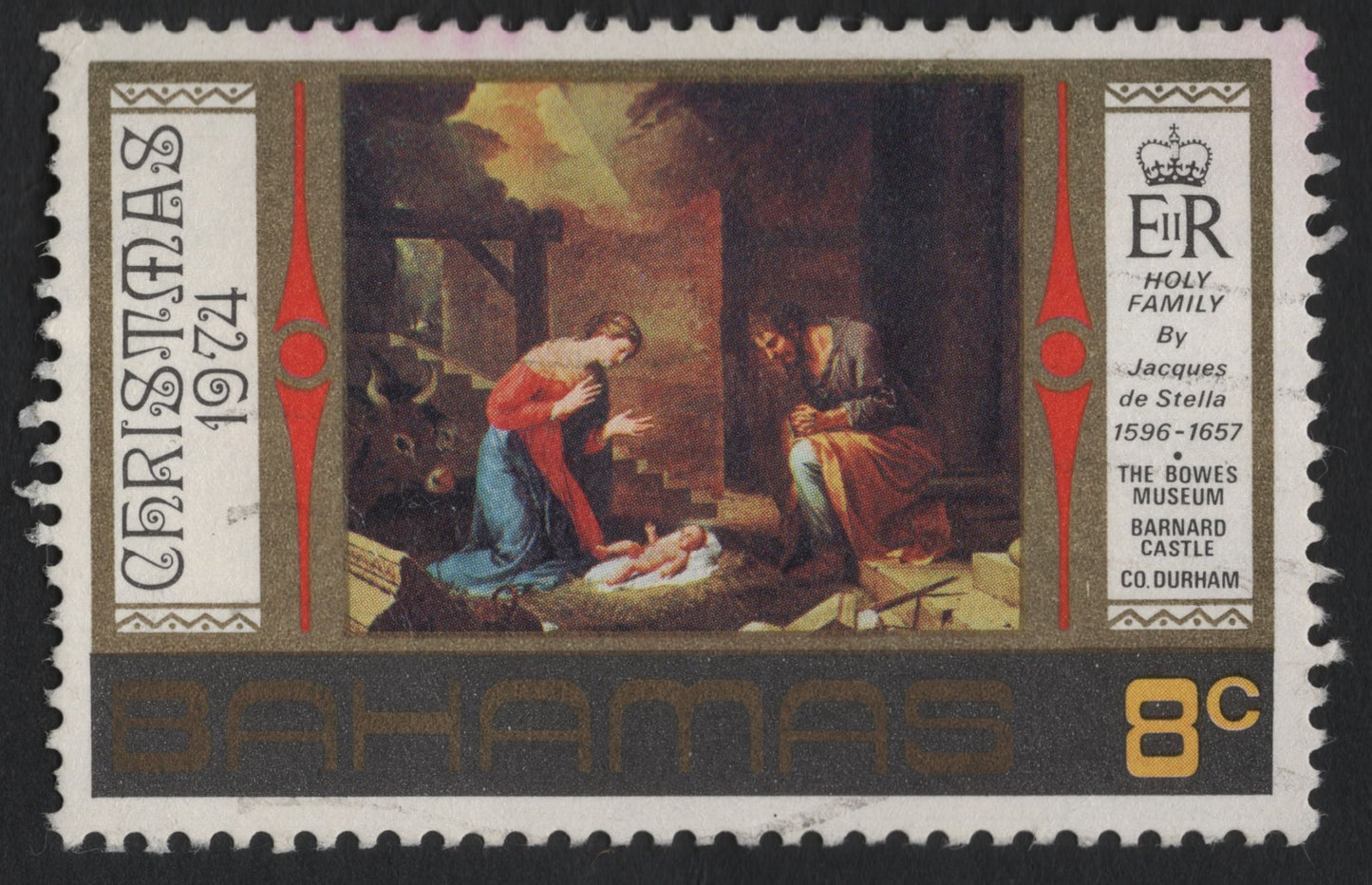 SCG9943 - Bahamas 1974 – “Holy Family” Christmas Issue (8¢)