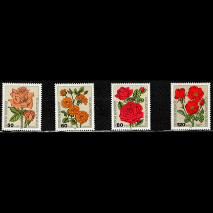 SCG105 Germany Rose Charity Stamp Set – Deutsche Bundespost Floral Series