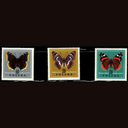 SCG102 Poland Butterfly Stamp Set – Nymphalis, Apatura & Vanessa Species