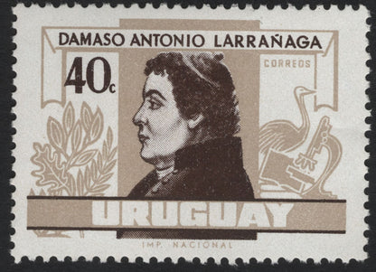 SCG10326 - Uruguay 1970 – Damaso Antonio Larrañaga Definitive Pair (20c & 40c)