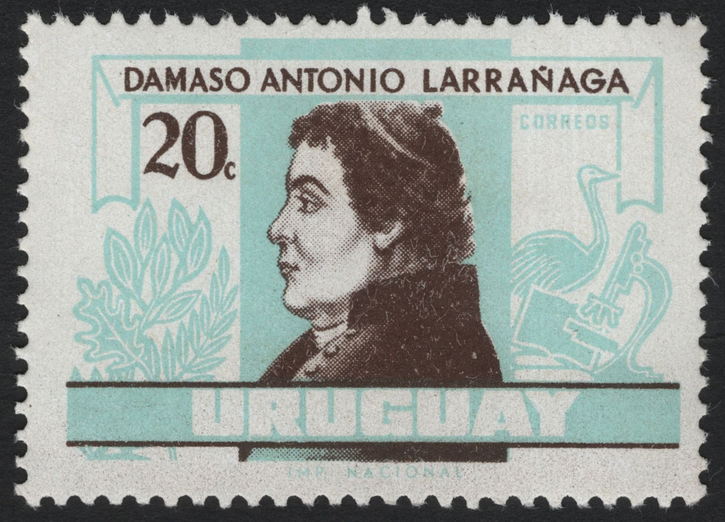 SCG10326 - Uruguay 1970 – Damaso Antonio Larrañaga Definitive Pair (20c & 40c)