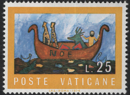 SCG10327 - Vatican City 1974 – “Tu Abres la Mano” Biblical Charity Stamp (L.180)