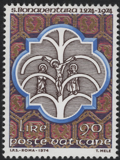 SCG10328 - Vatican City 1974 – St. Bonaventure Commemorative Set (3v)
