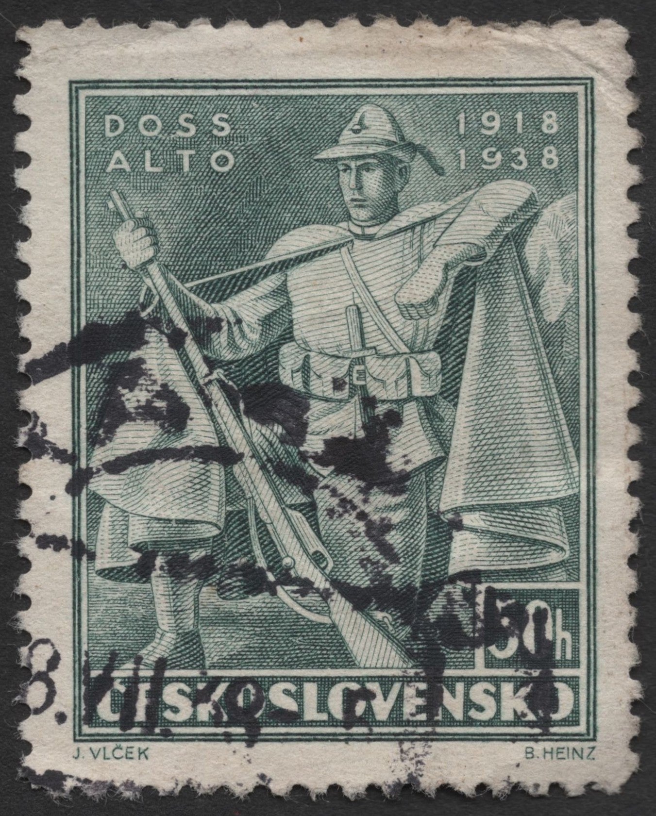 SCG579 - Czechoslovakia 1938 Used Stamp – Doss Alto Memorial