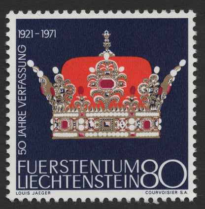 SCG389 - Liechtenstein 1971 50 Years of Constitution Commemorative Stamps