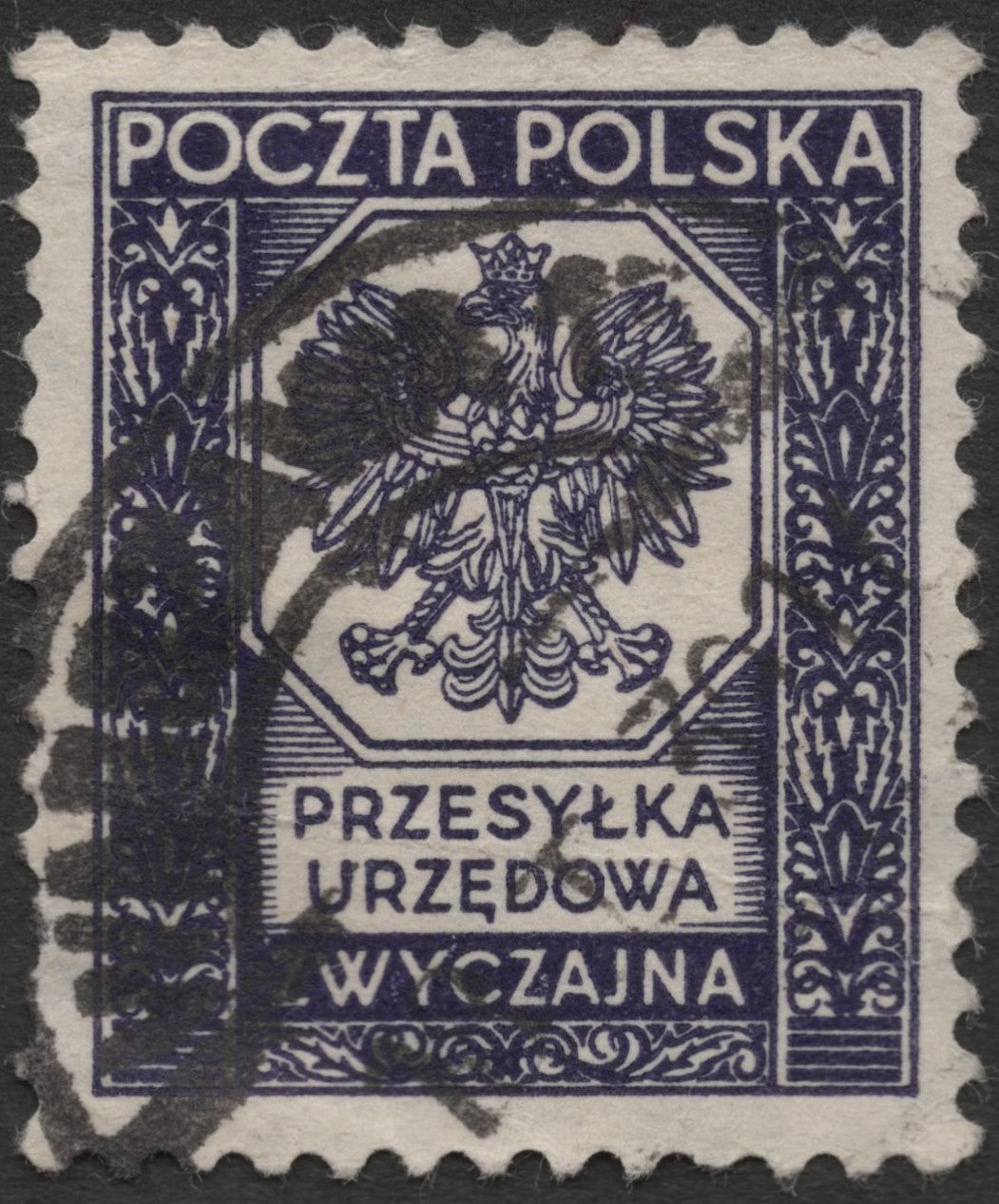 SCG591 - Poland Official Post Stamp – Crowned Eagle Emblem (Used)