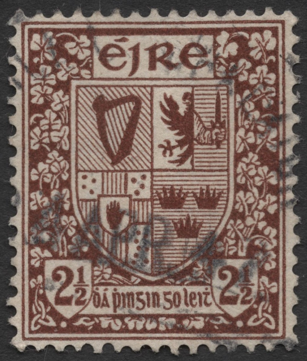 SCG592 - Ireland Coat of Arms 2½d Stamp (Used)