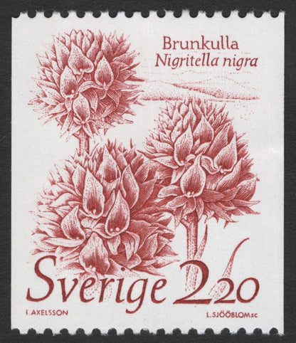 SCG11745 - Sweden Flora Definitive Pair – BrunKulla (Nigritella nigra) & Rödnäckros (Nymphaea alba f. rosea)