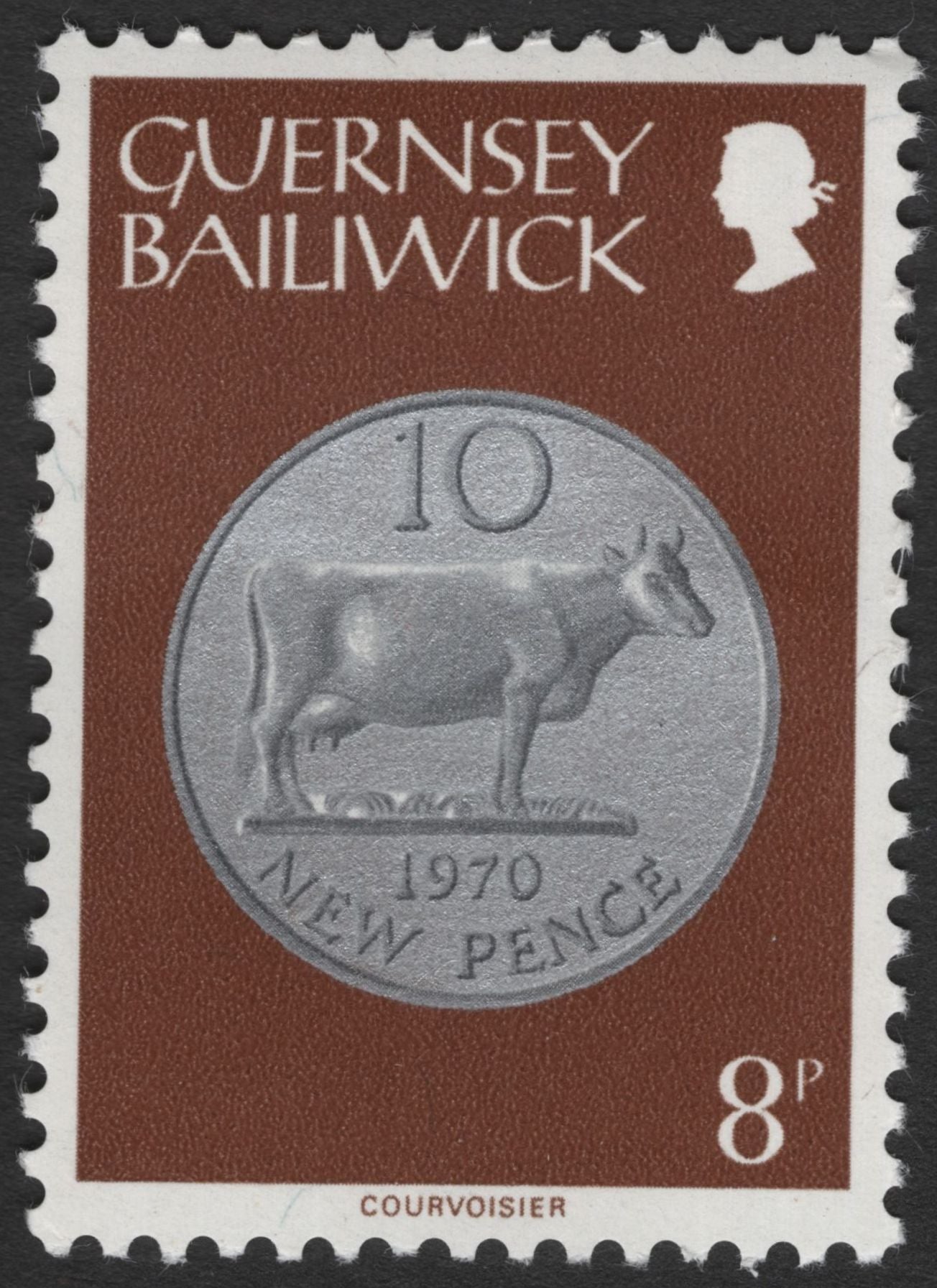 SCG11749 - Guernsey Bailiwick Coin Design Definitive Pair – 5 New Pence (1968) & 10 New Pence (1970)