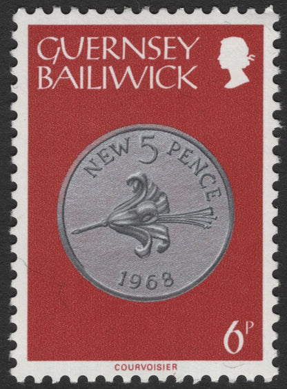 SCG11749 - Guernsey Bailiwick Coin Design Definitive Pair – 5 New Pence (1968) & 10 New Pence (1970)