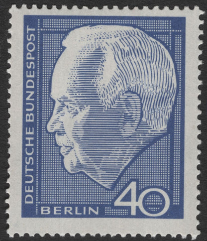 SCG11741 - Germany (Berlin) President Theodor Heuss Definitive Pair – 20pf & 40pf