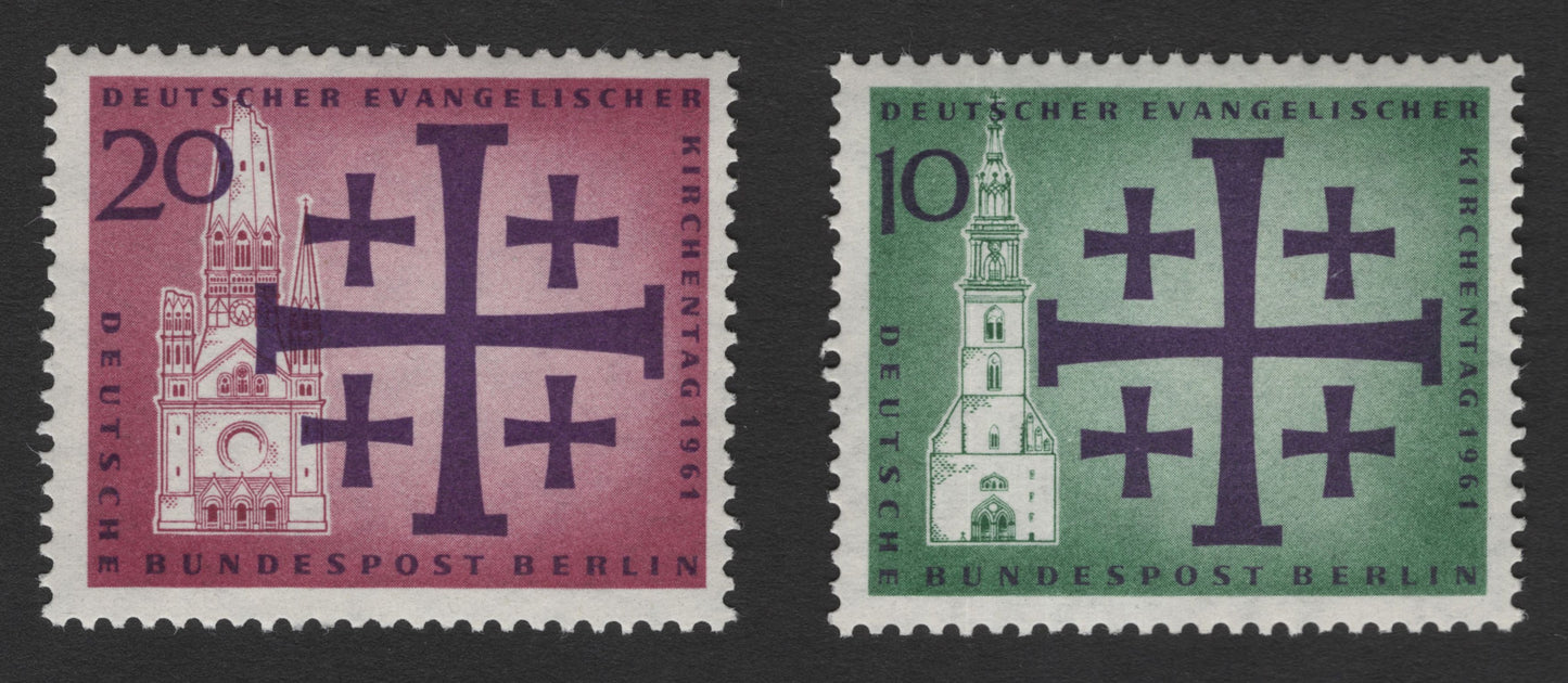 SCG11756 - Germany (Berlin) 1961 Evangelical Church Congress Commemorative Stamp Pair