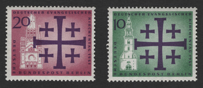 SCG11756 - Germany (Berlin) 1961 Evangelical Church Congress Commemorative Stamp Pair